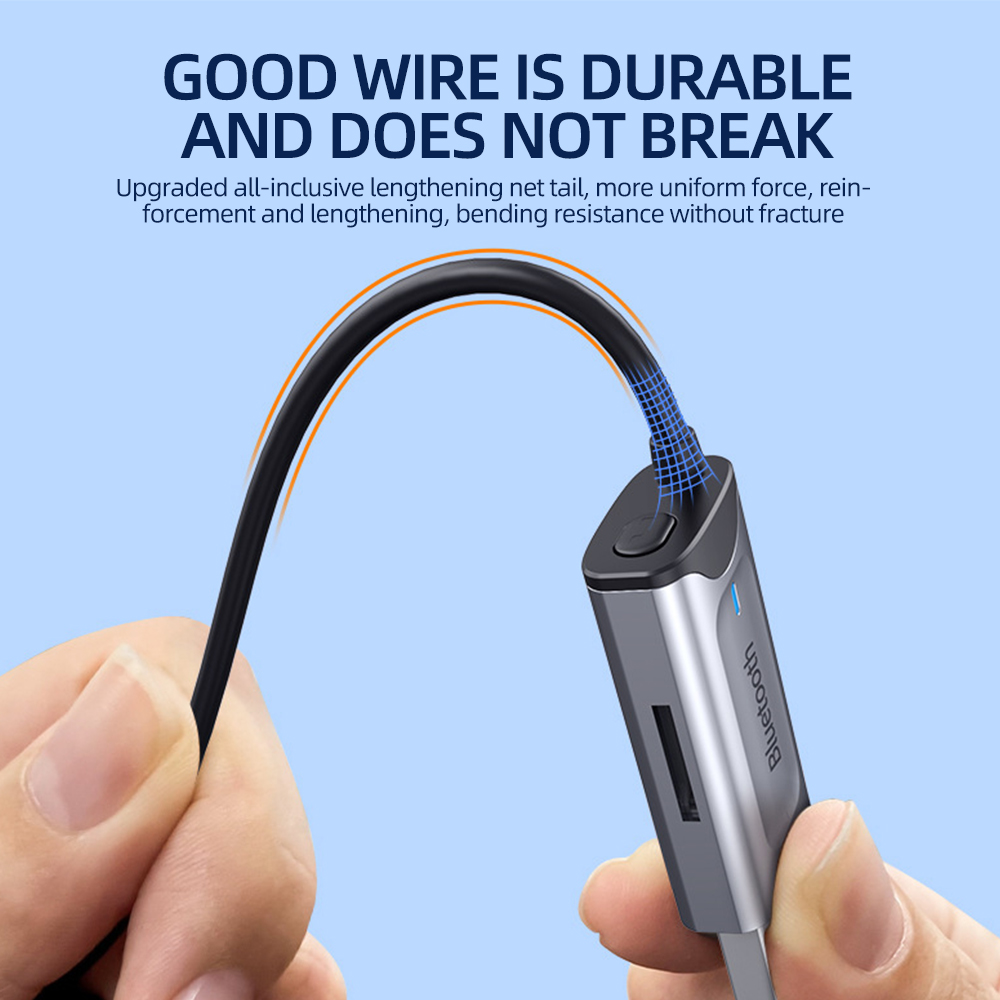 Bluetooth 5.3 Aux Adapter Wireless Car Bluetooth 5.0 Receiver USB to 3.5mm Jack Audio Music Mic Handsfree for Car Speaker