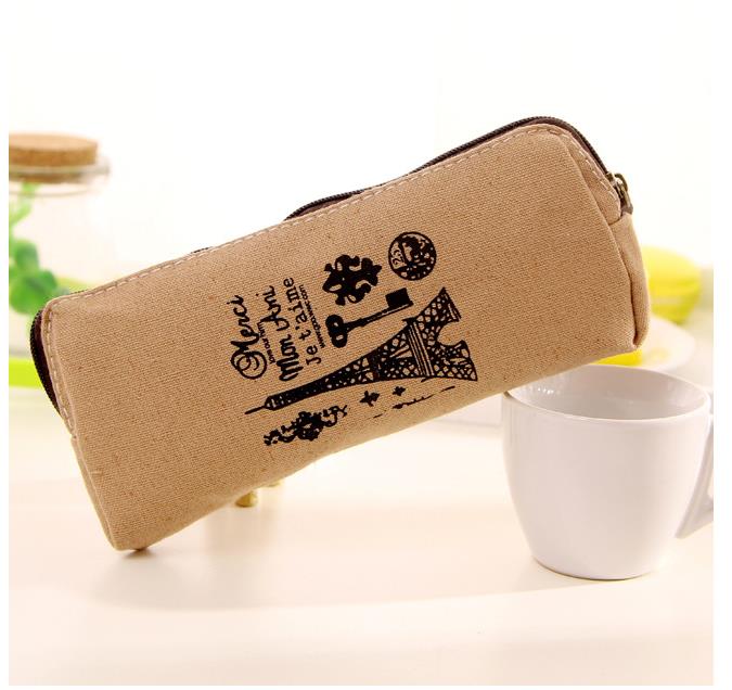 1pcs Groene Natuur Schoolbenodigdheden Etui Kawaii Student School Cosmetische Tas voor Vrouwen Kantoorbenodigdheden Escolar Canvas: R