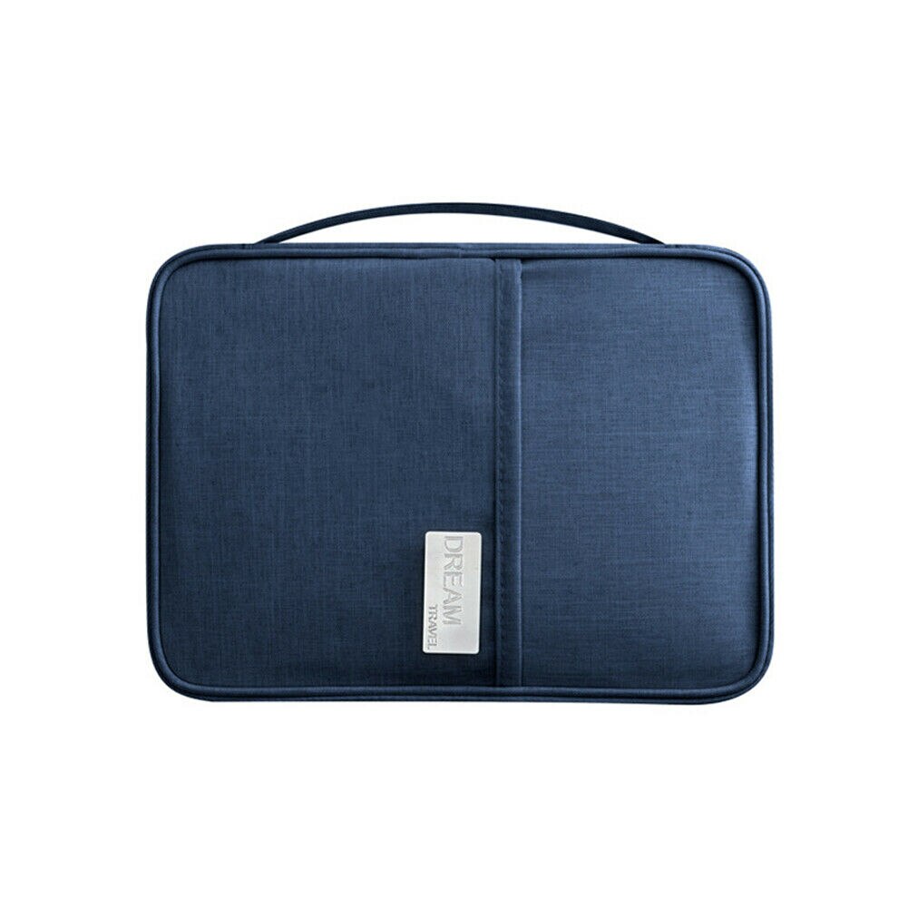 Reise Brieftasche Familie Passport Halter Kreative Wasserdichte Dokument Fall Veranstalter: Navy Blue Large
