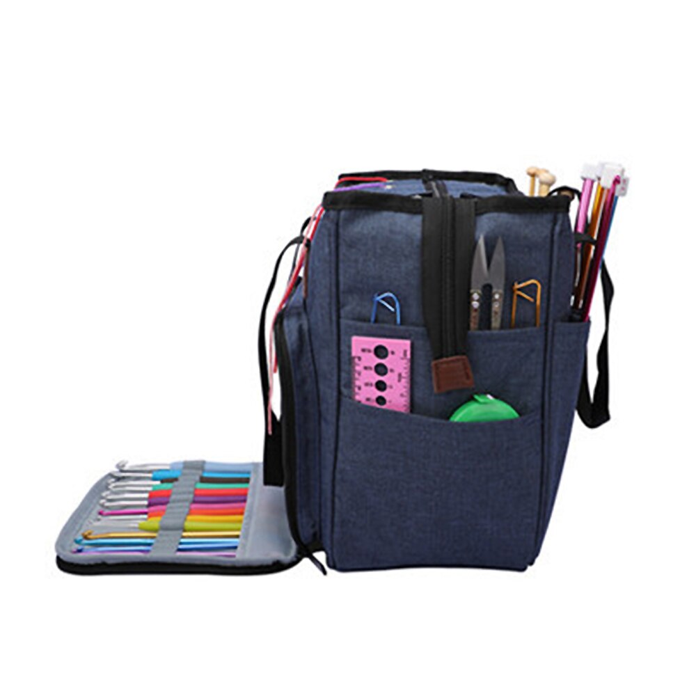 Grote garenopslag, haaktas, breitas, garenorganizer voor alle haak- en breiaccessoires, garenopslag, breitas 3