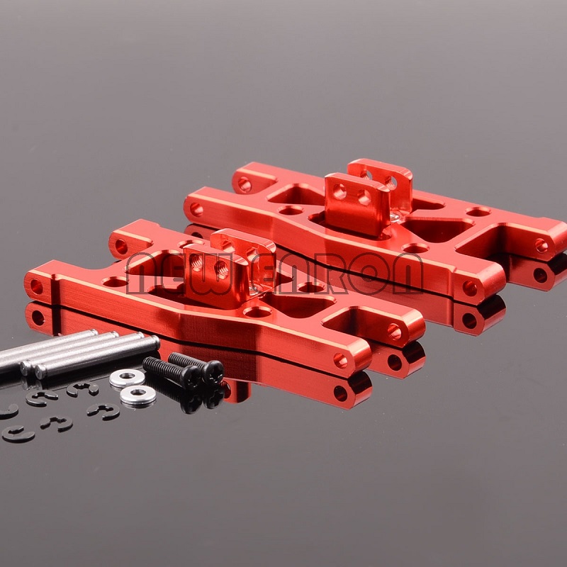 Brazo oscilante inferior delantero de aluminio ENRON 2P, 959, 03, para RC Wltoys L969, L979, L202, L212, L222, K959, L959,: Rojo
