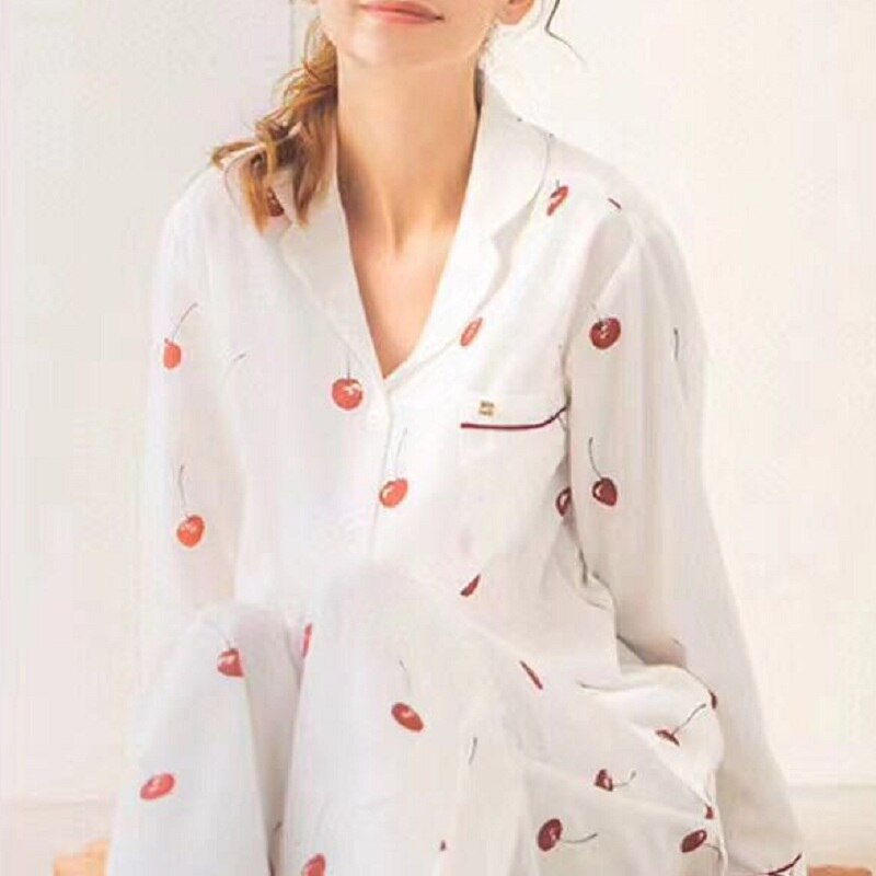 autumn cotton ladies long sleeve pajamas set, printed pajamas for women,comfortable home wear,loose ladies pajamas.sleepwear