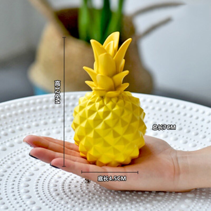 Nordic Home Decoration Resin Sculpture Room Decoration Pineapple Fruit Statue Restaurant Table Decoration Modern Crafts: S-2