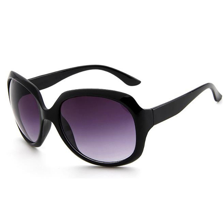 Gafas De Sol clásicas Retro para mujer, lentes De Sol femeninos con forma ovalada, a la: black