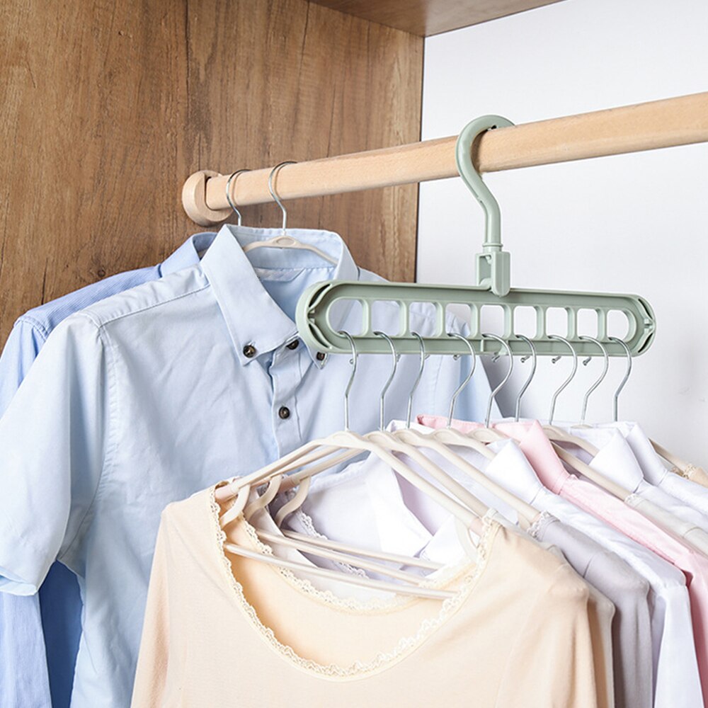 Multi-Port Support Circle Clothes Hanger Clothes Drying Rack Multifunction Plastic Scarf Clothes Hangers Hangers Storage Racks