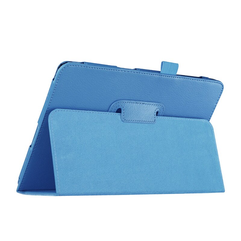 Voor P550 SM-T550 SM-T555 SM-P550 Tablet Case Beugel Flip Stand Leather Cover Voor Samsung Galaxy Tab EEN 9.7 inch T550 t555: Blauw