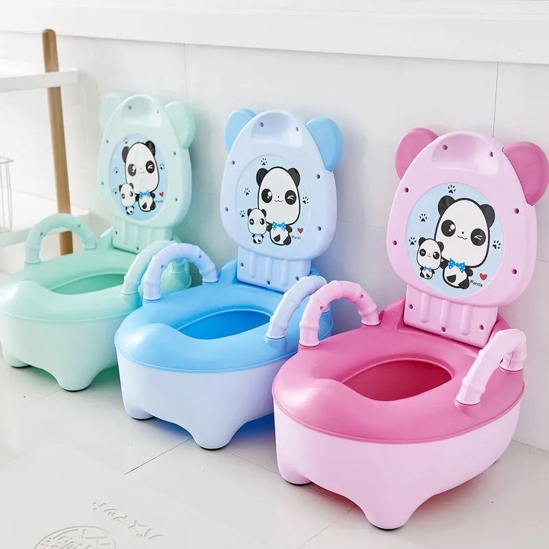 Pot de formation pour enfants et bébé en plastique,chaise siège toilette formation pour enfant bas âge, motif mignon et doux,