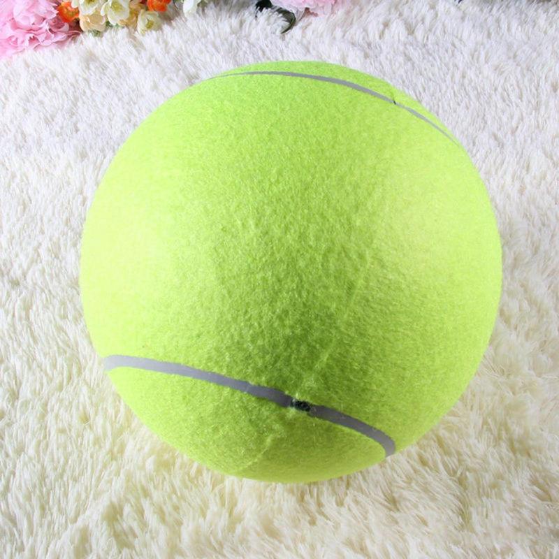 24cm diameter hund tennisbold kæmpe til kæledyr tygge legetøj stor oppustelig udendørs tennisbold signatur mega jumbo kæledyr legetøj togbold