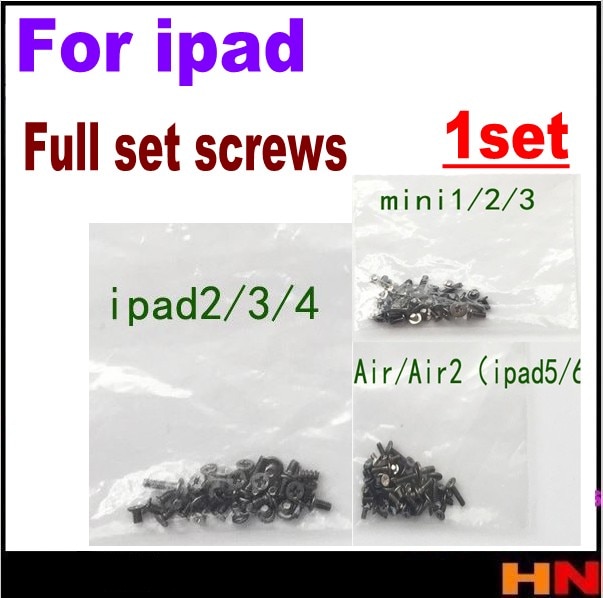 1Set Volledige Schroeven Set Voor Ipad 2 3 4 5 6 Mini 1 2 3 Reparatie Vervanging