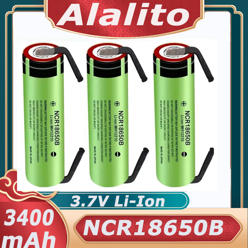18650 Bateria NCR18650B 3,7 V 3400 mah Baterie litowe 18650 z arkuszem niklowym do spawania DIY