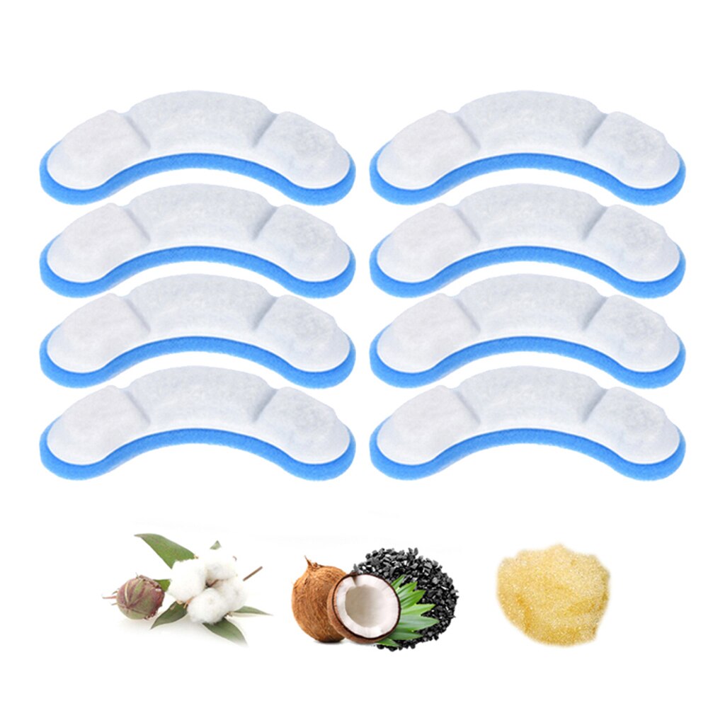 Cat Water Fountain with Faucet Automatic Dog Water Filter Dispenser Clear Faucet Drinker for Cats Pet Drinking Bowl Auto Feeder: Filter 8pcs / EU