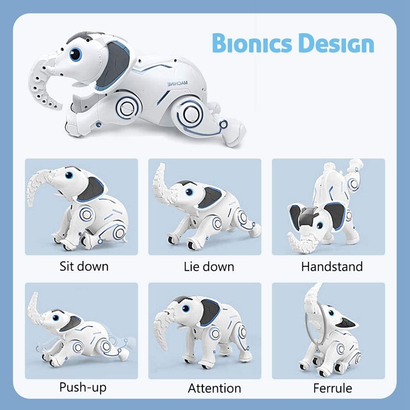 Robot éléphant télécommandé, jouets RC, programmation Interactive, danse intelligente, jouet pour enfants