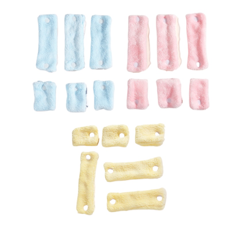 6pcs Soft Hair Rollers Heatless Hair Curlers for Kids Thick Pillow Cloth No Hurt Hair Roller Large Long for Sleep NightTime