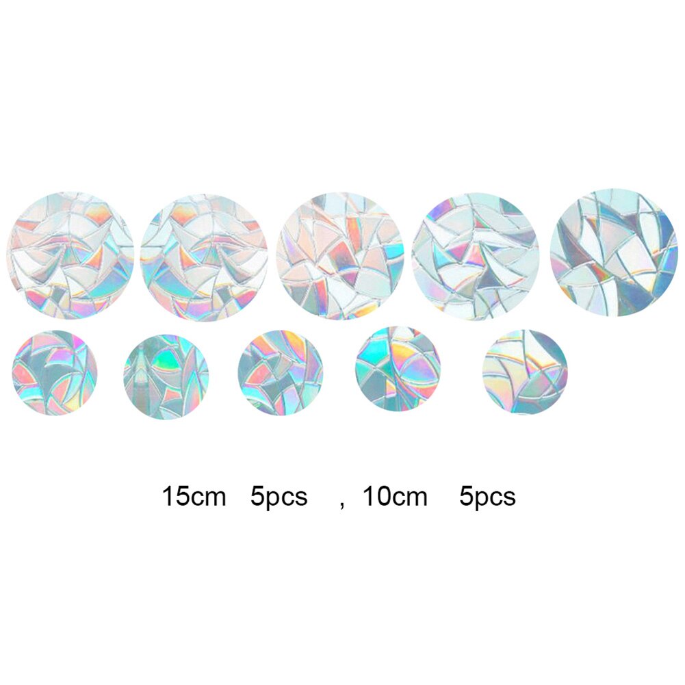 Rainbow Reflective Sticker Sun Light Catcher Window Stickers Refraction Decals Light Catching Glass Decoration Wall Stickers: RPS001