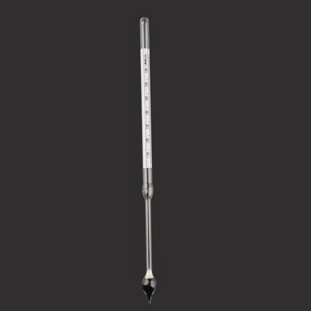 Baume Glass float gauge densitometer 0-70 high precision Salinity hydrometer glass liquid hydrometer Length 270mm 5pcs