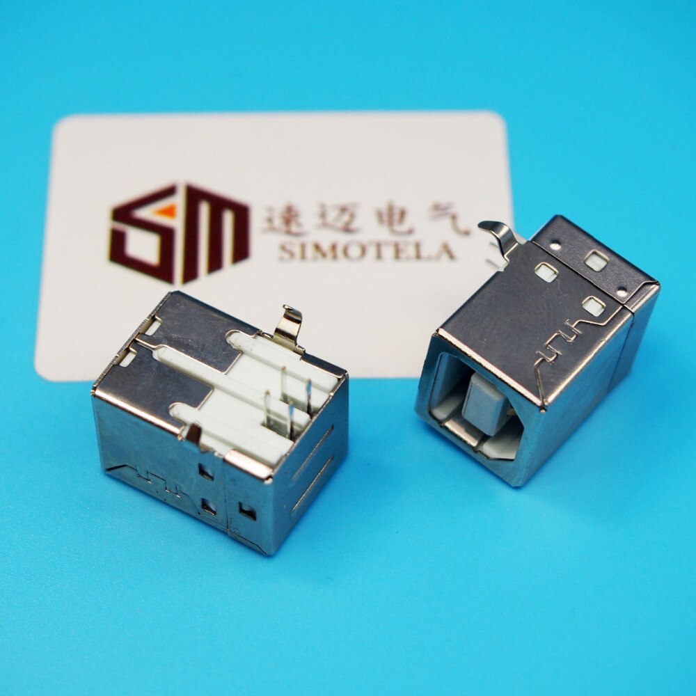 Bf typ b usb skrivarport jack  to 4 pin 90 graders kontakt