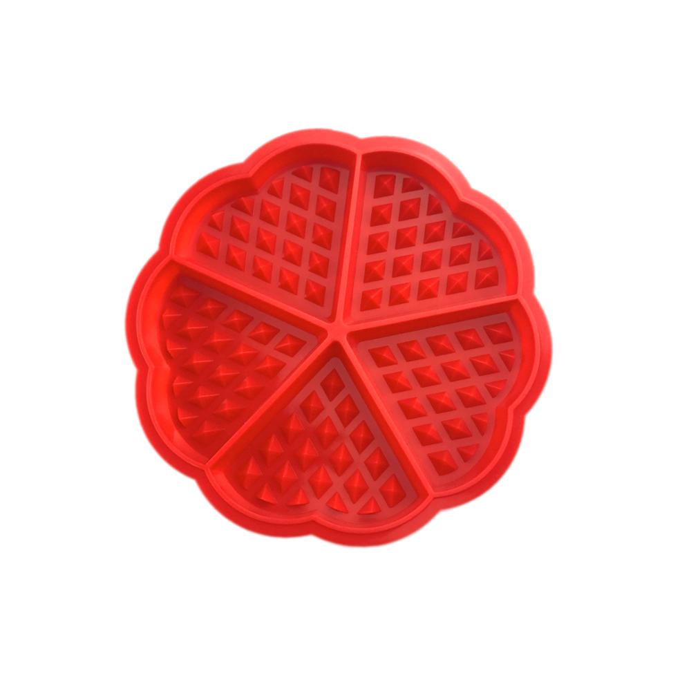 5 cavity Silicone Waffle Mold Kitchen Bakeware DIY Desserts Baking Mousse Cake Moulds Pan Tools