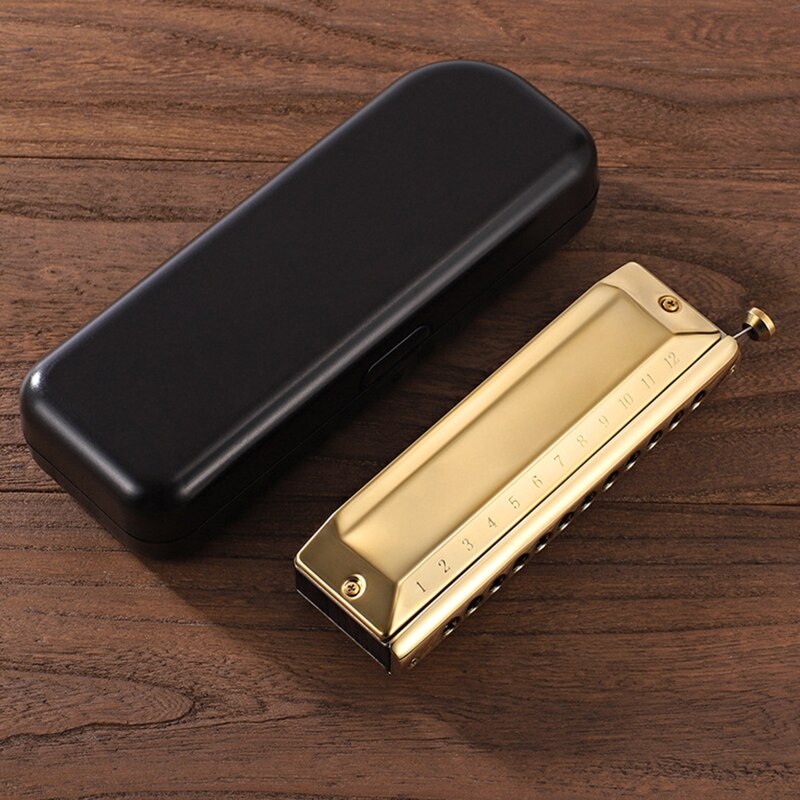 Harmonica 12 Holes Harp 48 Tones Diatonic Harp Key C Blues Jazz Mouth Organ Harp Early Education Music Sense Training