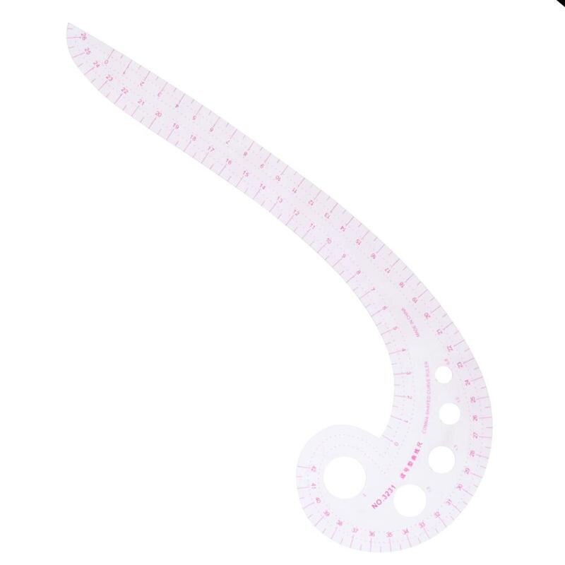 6Pcs Multifunctionele Naaister Sample Heerser Metrische Curve Snijden Mouw Maatstaf Diy Handwerk Kleermaker Heerser Meetlint Naaien Tool