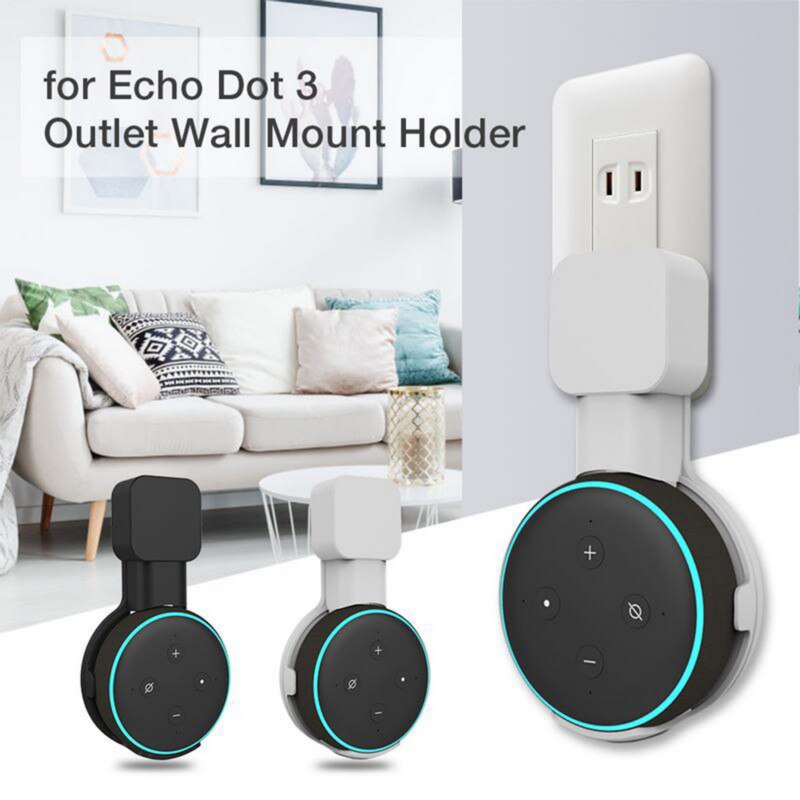 Outlet Wall Mount Stand For Echo Dot 3rd Speaker Wall Mount Speaker Holder Compact Hanger Holder Stand Grip For Echo Dot 3rd