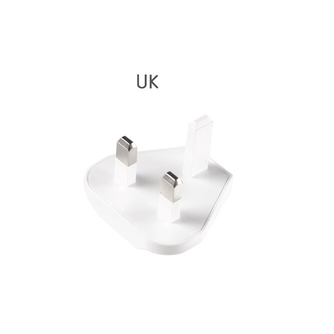 Eu/Au/Uk/Kr Plug Adapter Converter Voor Onze Lader: Only White UK Plug