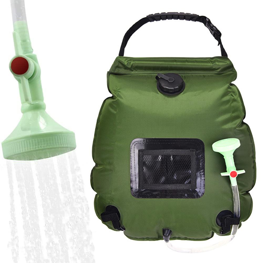 Water Zakken Voor Outdoor Solar Wandelen Camping Douche Bag 20L Verwarming Camping Douche Hydration Bag Slang Schakelbare Douchekop