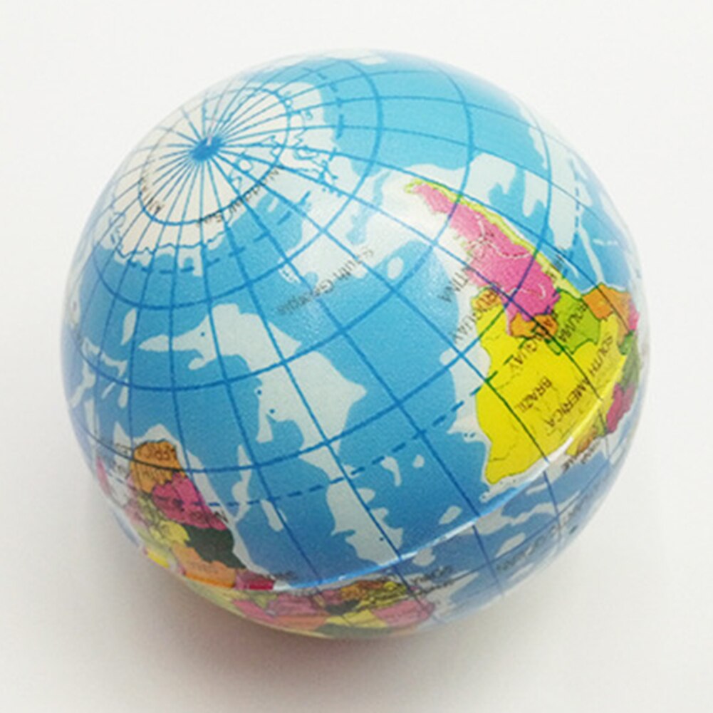 Grappige aarde wereldkaart wereldbol stressverlichting knijp handtherapie stuiterbal speelgoed