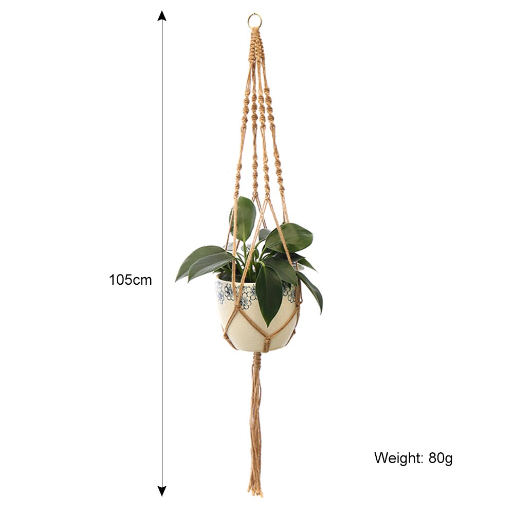 100% handmade macrame plant hanger flower /pot hanger for wall decoration countyard garden: 15