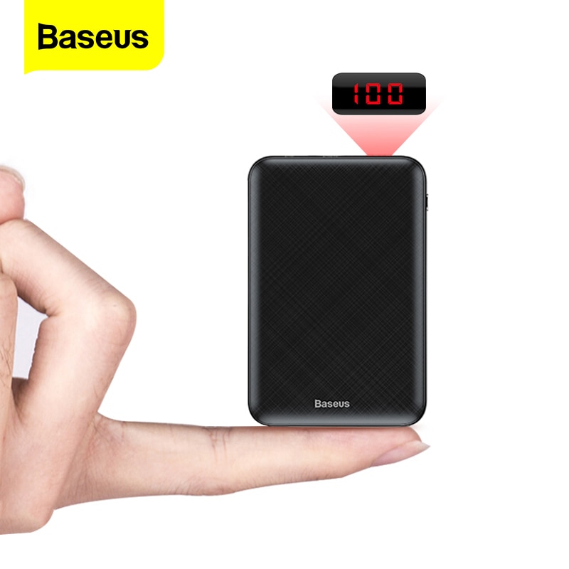 Baseus 10000 Mah Mini Power Bank Draagbare Usb Type C Snelle Oplader Kleine 10000 Mah Powerbank Voor Iphone Xiaomi Mi externe Batterij
