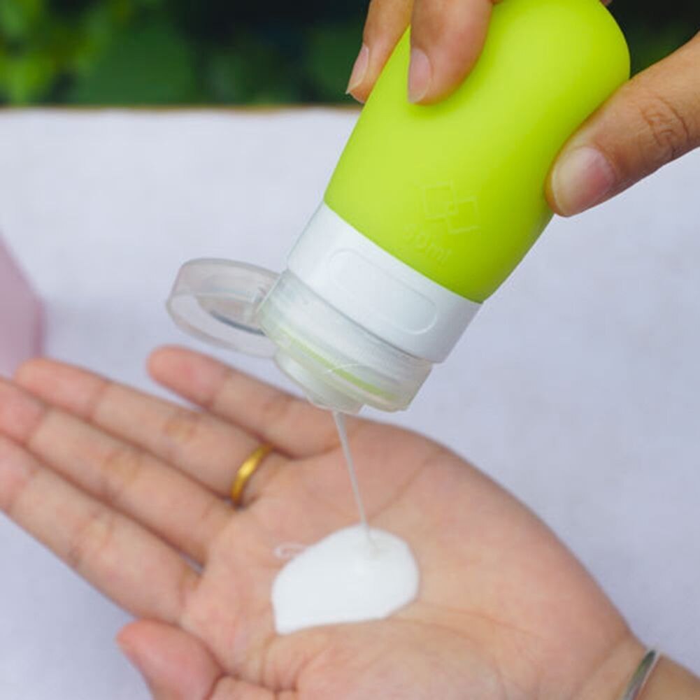 Tragbare Silikon Nachfüllbare Mini Reisenden Verpackung Flasche Presse Flasche für Lotion Shampoo Schlecht Zubehör