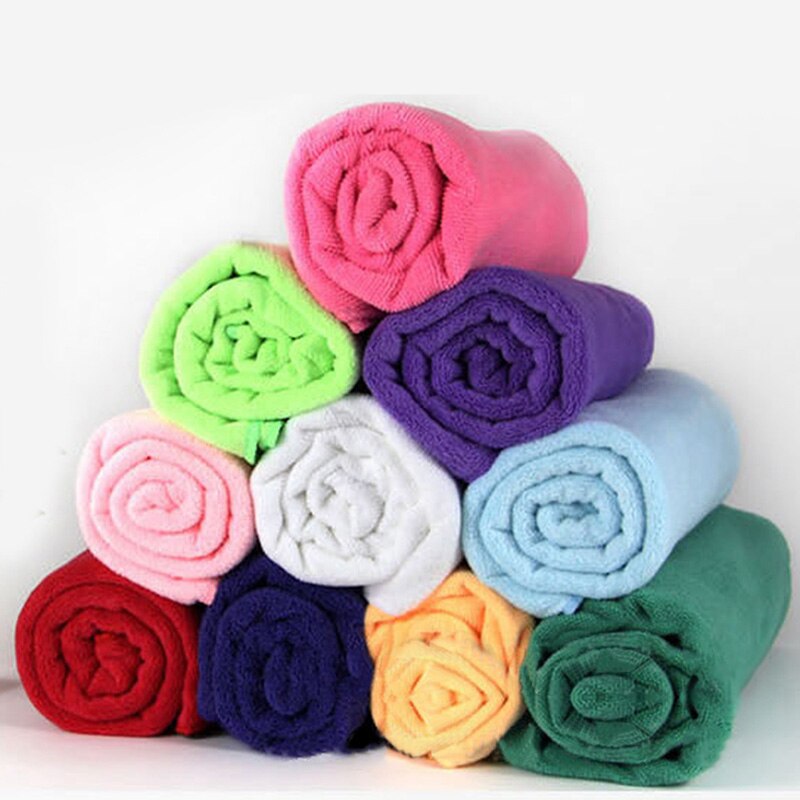 Multifarvet hurtigtørrende håndklæder rejser camping sport skønhedssalon gym mikrofiber håndklæde hjemme tekstil