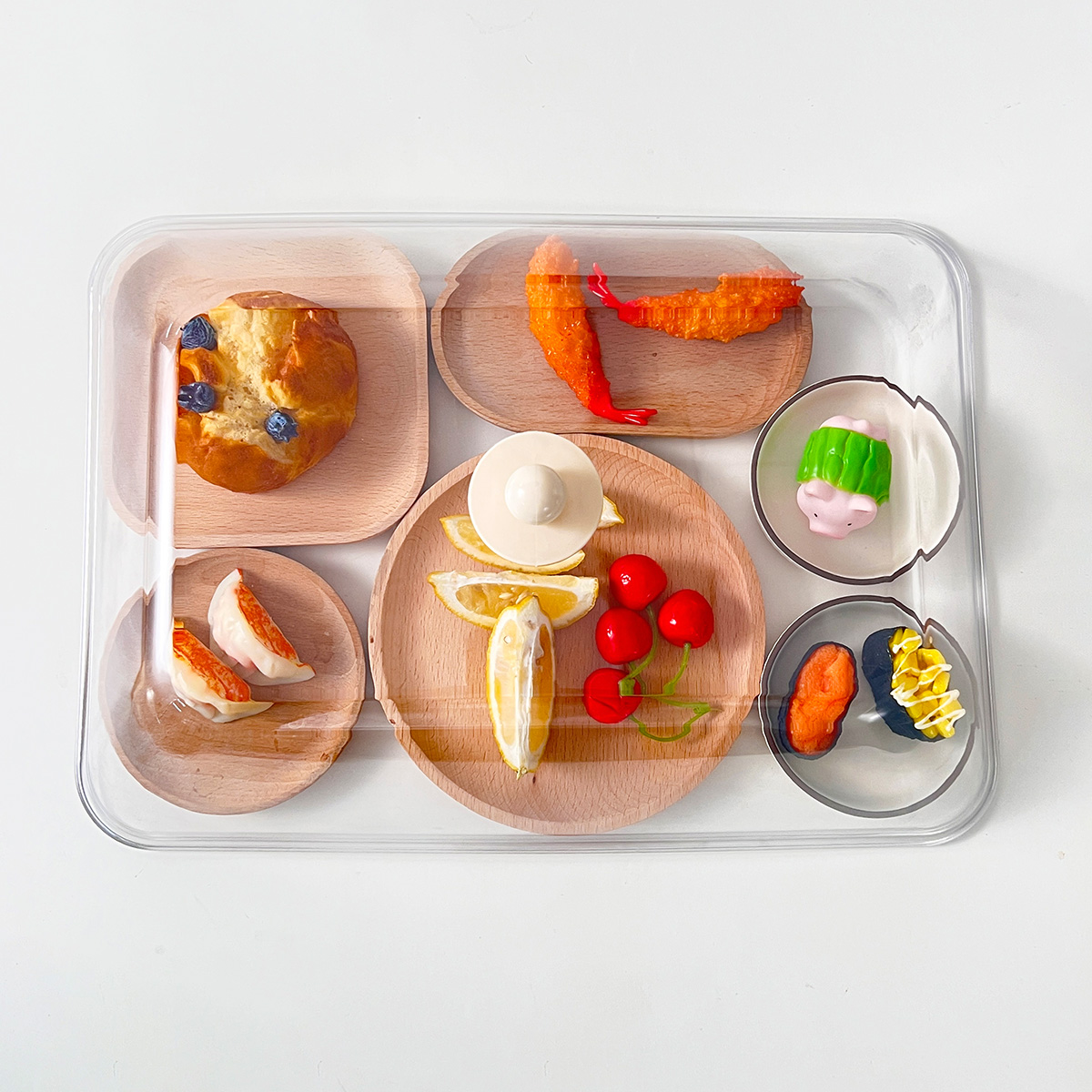 Transparent Insulated Food Cover Plastic Food Fresh-keeping Cover Anti Splatter Insect Proof Vegetable Cover Kitchen Accessories