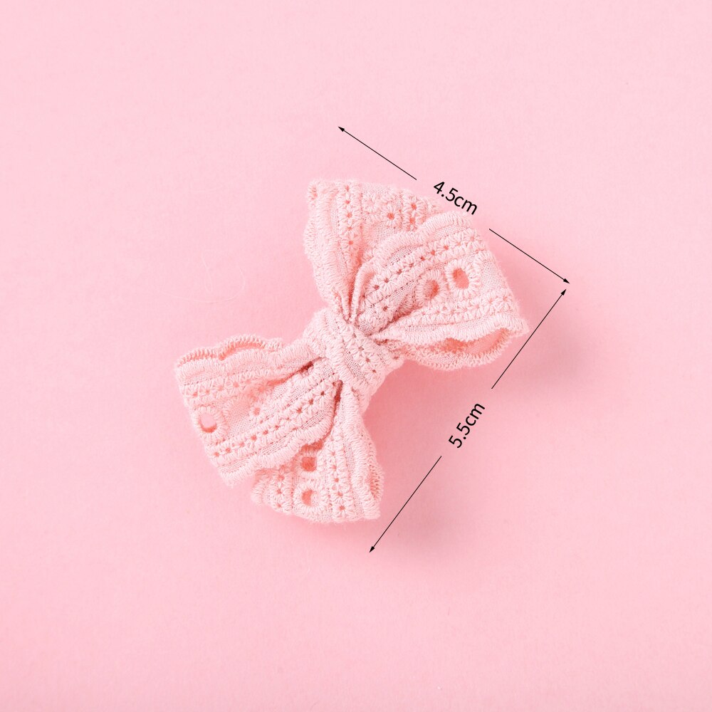 Baby Meisjes Ribbon Hair Bows Met Clip Handgemaakte Baret Bohemian Haarspelden Hoofddeksels Koreaanse Kinderen Haar Accessoires Voor Meisjes