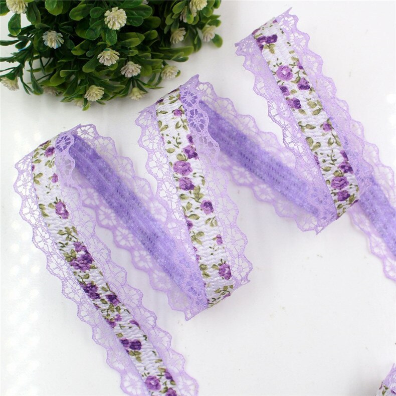 Ooot Baorjct G-18607-358 28 Mm 10 Yards Lace Hollow Bloemen Linten, Diy Handgemaakte Materialen, Kleding Accessoires: G-18607-358