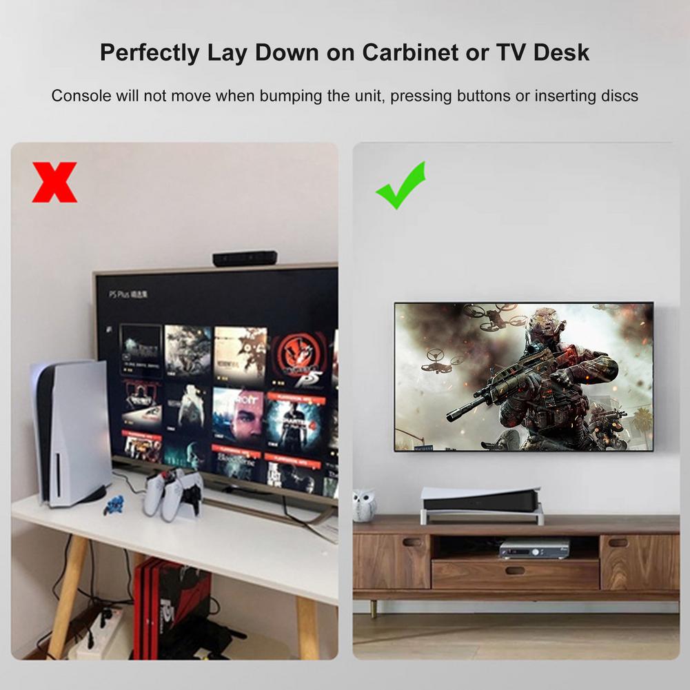 PS5 Console Houder Duurzaam Stabiele Lay Down Stand Goed Beschermende PS5 Accessoires Horizontale Stand Voor PS5 Digitale Game Console
