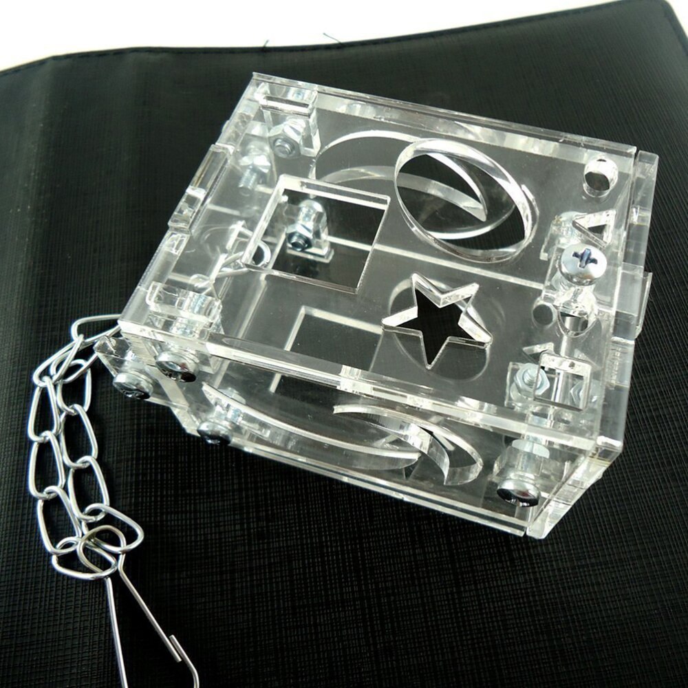 1Pc Parrot Foraging Box Portable Transparent Parrot Feeder Funny Pet Bird Educational Toys