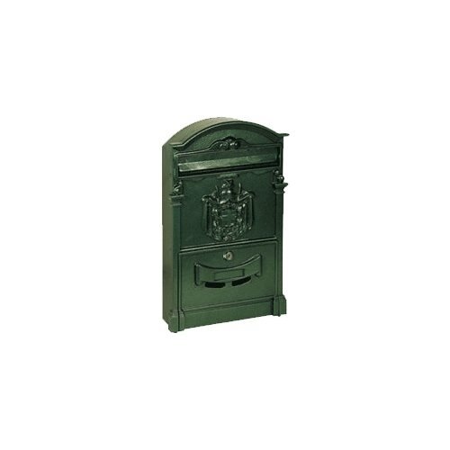 Buzón de correo BB-Alubox serie de aluminio fundido Regie color verde 29REGIEPOSTEVE