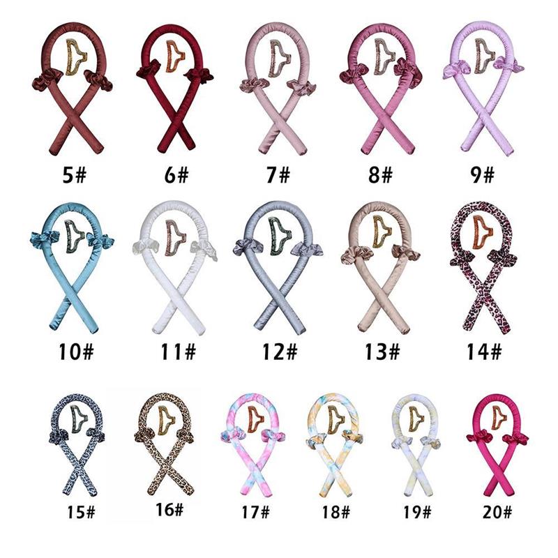 Ruban en soie pour boucler les cheveux, sans chaleur, bigoudis, doux, pour dormir