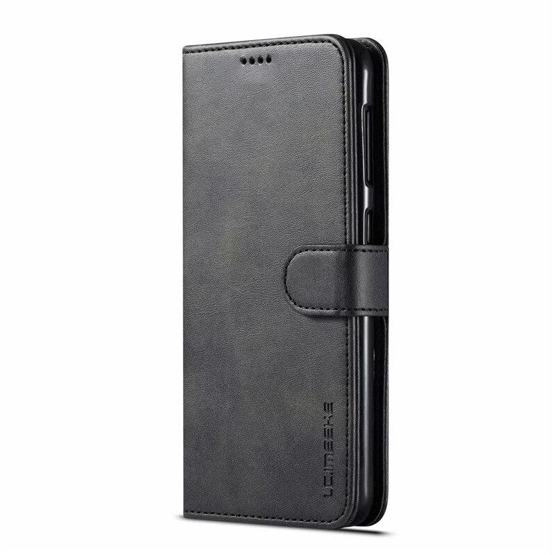 Per Samsung A40 custodia portafoglio Vintage in pelle custodia per Samsung Galaxy A40S custodia per telefono Flip Cover magnetica per Samsung A 40 40S borse: Samsung A40 / Black