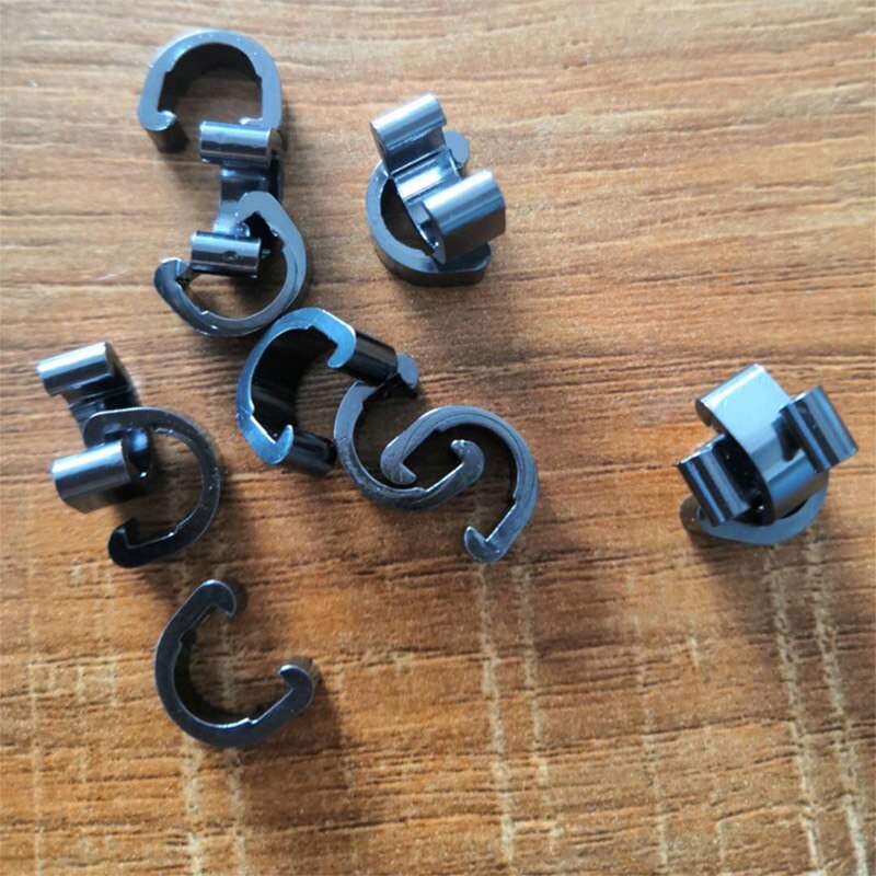 Cykelram u spänne bromsslang rör växelkabel adapter cykelguider knapp fast slang clip form verktyg cykeltillbehör: Titan