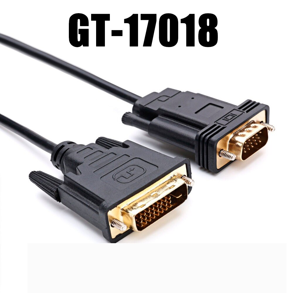 DVI D 24 1 Female To VGA 15 Female Adapter DVI-D AUX Optical Cable Converter Thunderbolt 3 HUB Dock for PC DVD Monitor HDTV 6FT: Default Title