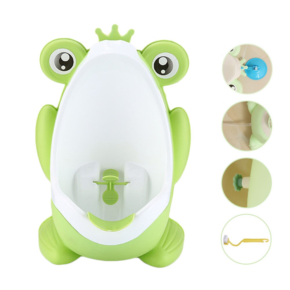 bébé garçon pot toilette formation grenouille enfants enfants WC support Vertical urinoir infantile enfant en bas âge mural pot: Green