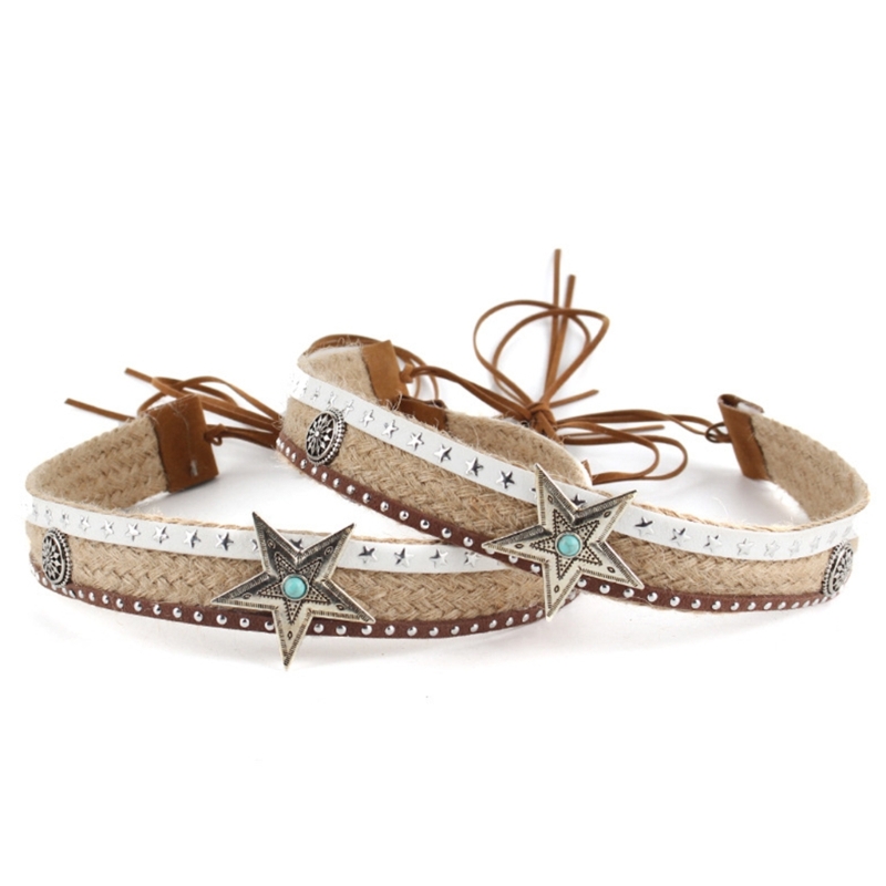 Nativo americano frisada Cowboy Hat Band, Western Studded Belt, DIY mexicano Hat Band