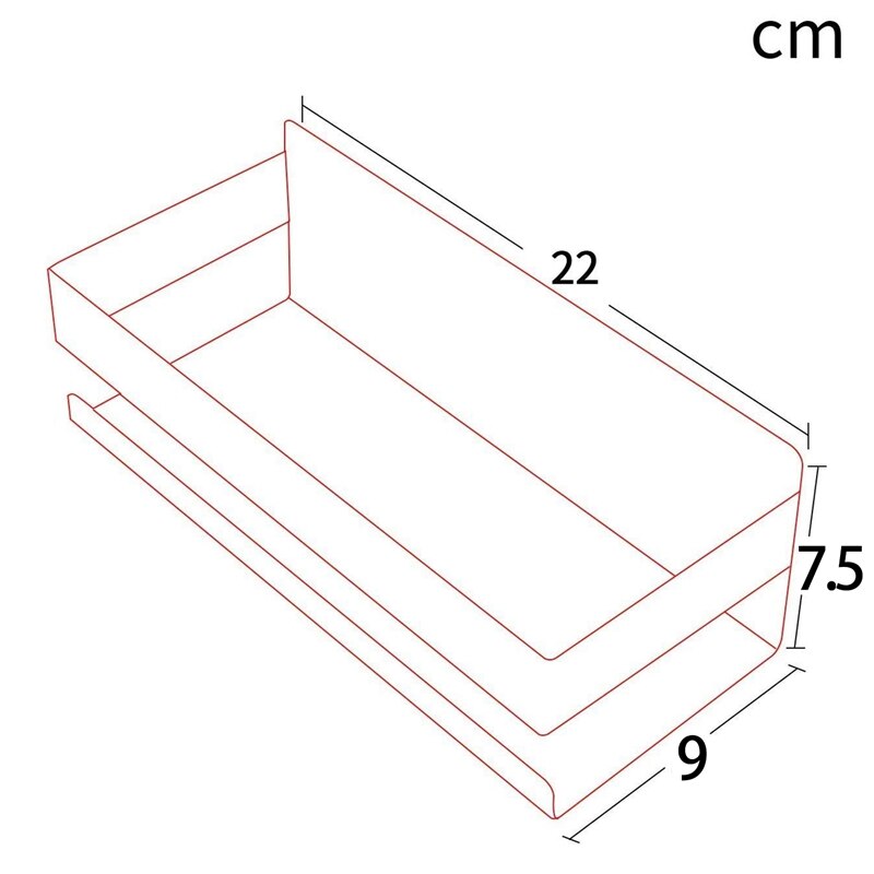 Self Adhesive Shower Shelf - Bathroom Shelf Stick on Wall Shower Caddy Stainless Steel