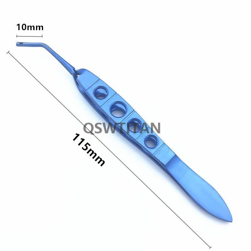 Ophthalmic Scleral Plug Forceps Ophthalmic Eye Surgical Tweezers Instrument Titanium Stainless Steel Forceps: titanium