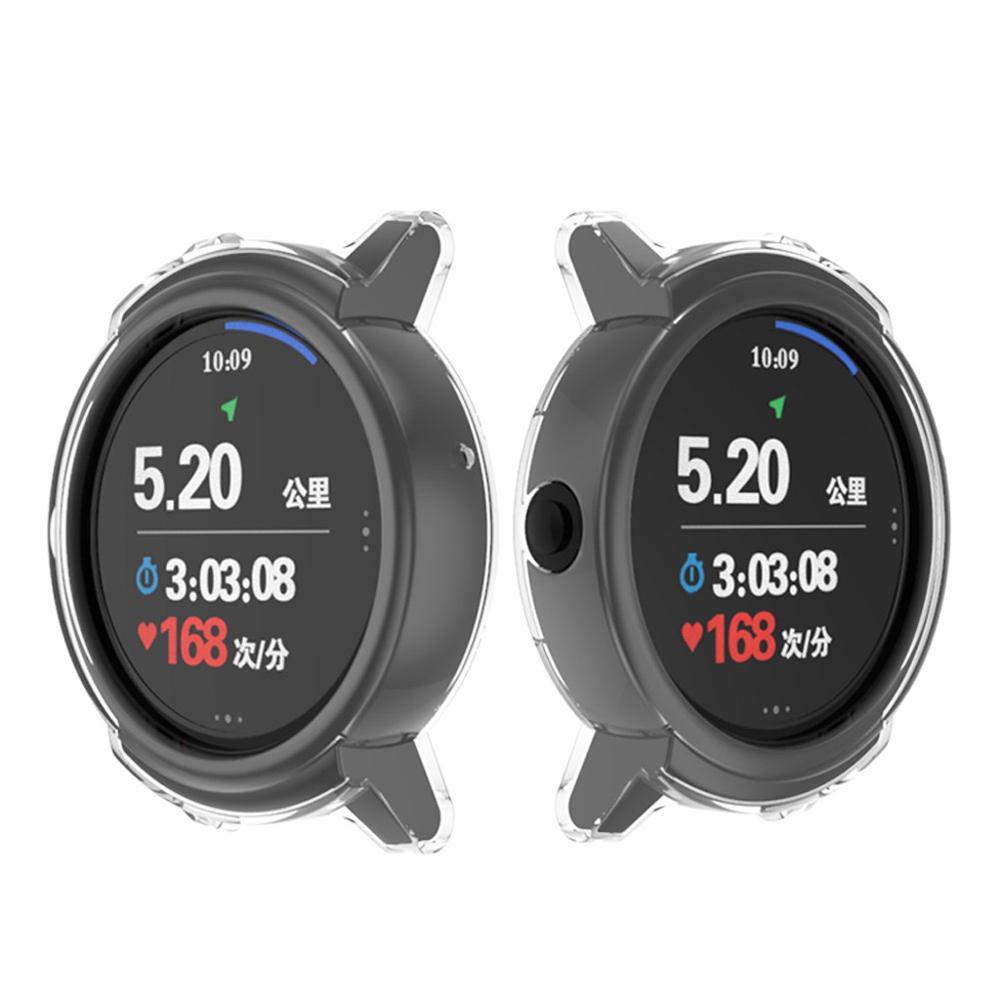 Tpu-beskyttelse silikone cover til ticwatch e smart ur bærbart anti-ridse tilbehør ultra-tyndt blødt