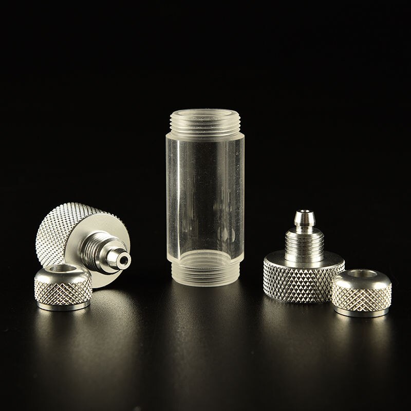 Reactor difusor regulador de válvula de control de equipos de ozono contador de burbujas de CO2 para acuario de dos cabezales y un solo cabezal