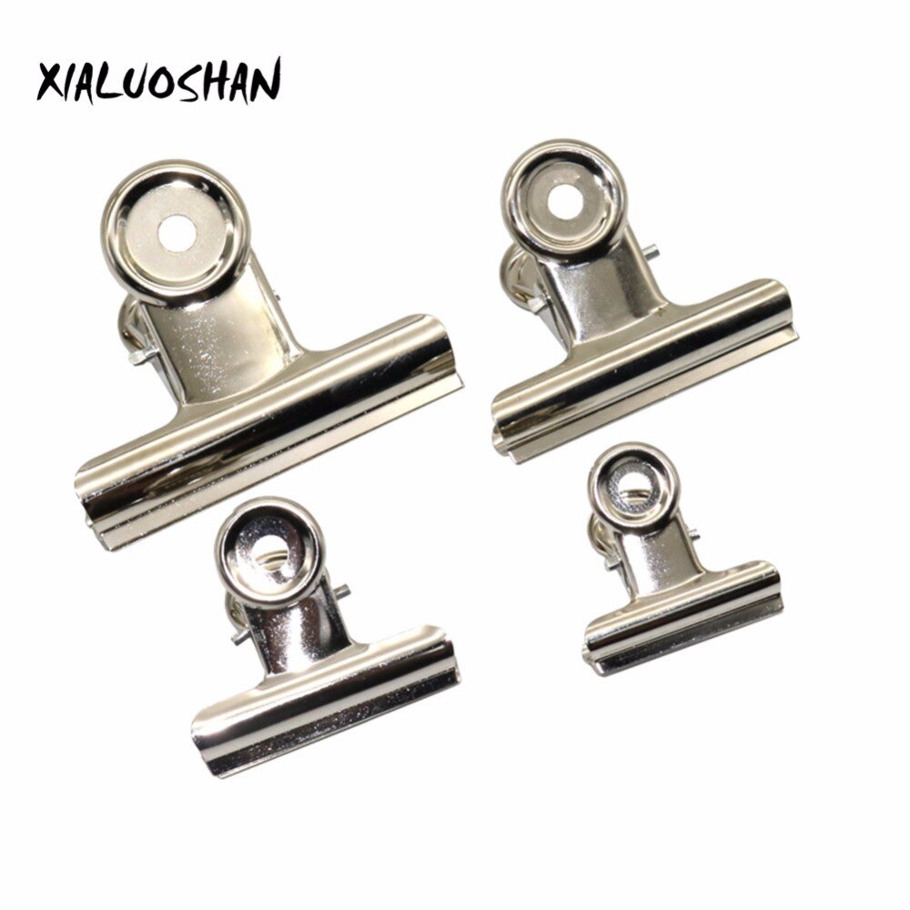 10 st metall sedelklämma silver bulldog klämma rostfritt stål biljett clip brevpapper räkningar metall klämma kontor skolmaterial