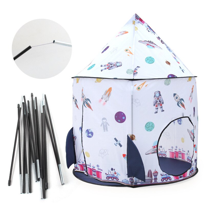 Children 3IN1 Indoor Outdoor Castle Princess Tent Bed Little Castle Princess Oversize House Folding Game Baby