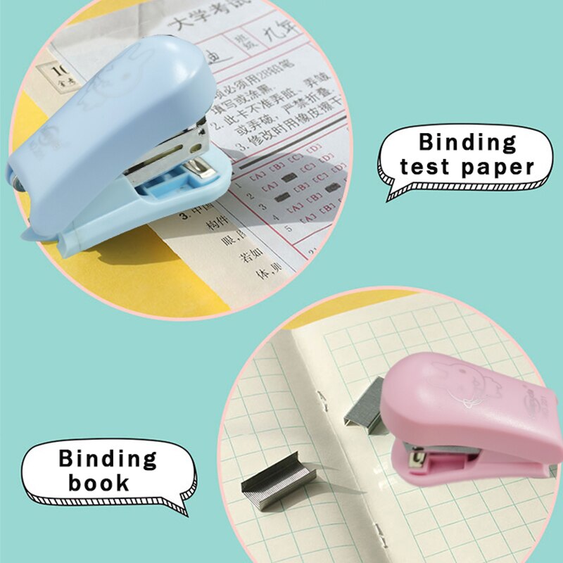 Huapuda Mini Stapler 0366 Portable Small Stapler Useful Staple 24/6 Student Paper/Receipt/Book/Draft Binding Stationery Supplies